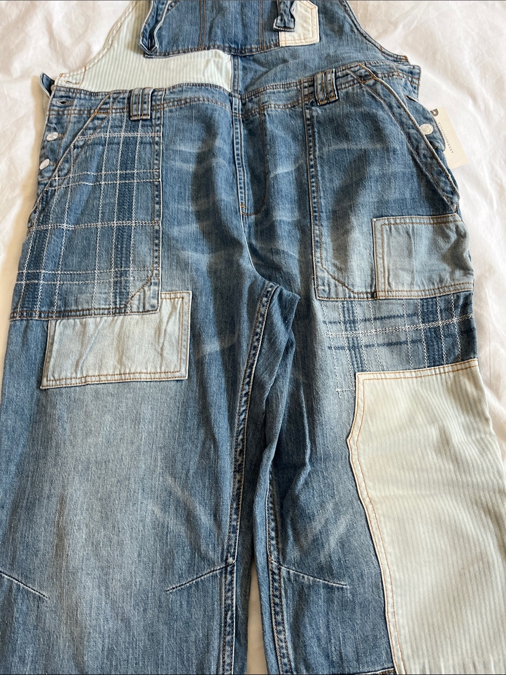 NWT Pilcro The Wanderer Denim Utility Overalls plus size 32 - Picture 4 of 16